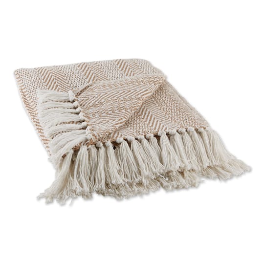 DII® Stone Herringbone Stripe Throw